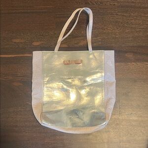 Ted Baker London Gold and Cream Tote Bag